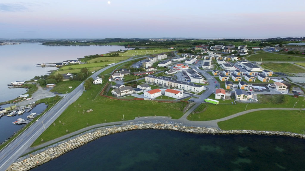 Luftfoto av Jaasund på Tananger