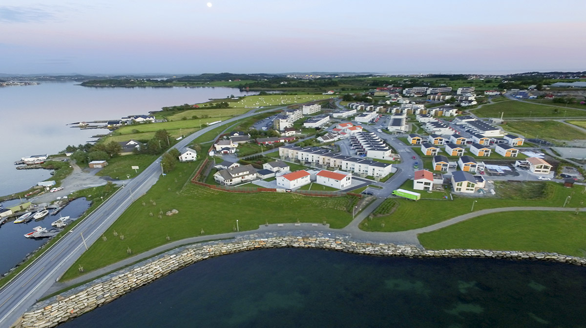 Luftfoto av Jaasund på Tananger